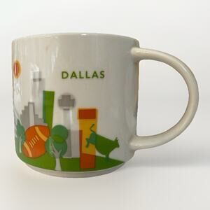 STARBUCKS “You Are Here” Collection DALLAS TEXAS 14oz Coffee Tea Mug Cup 2017